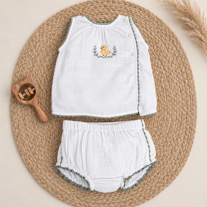 Little Duck Embroidered Set