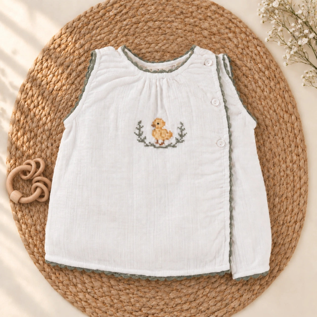 Little Duck Embroidered Set