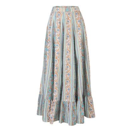 Lyla Flared Cotton Cambric Skirt
