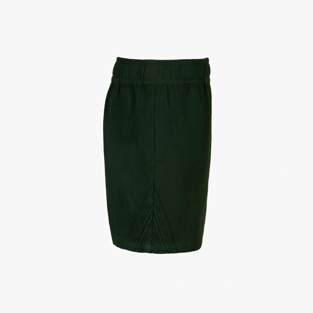 Green skirt on a white background