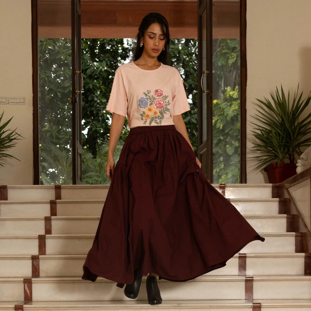 Navya Cotton Poplin Skirt