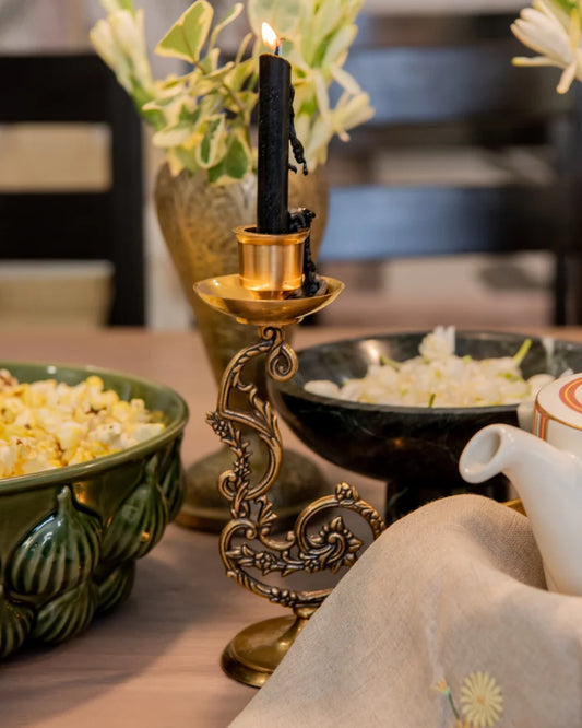 Puri Brass Candle Stand