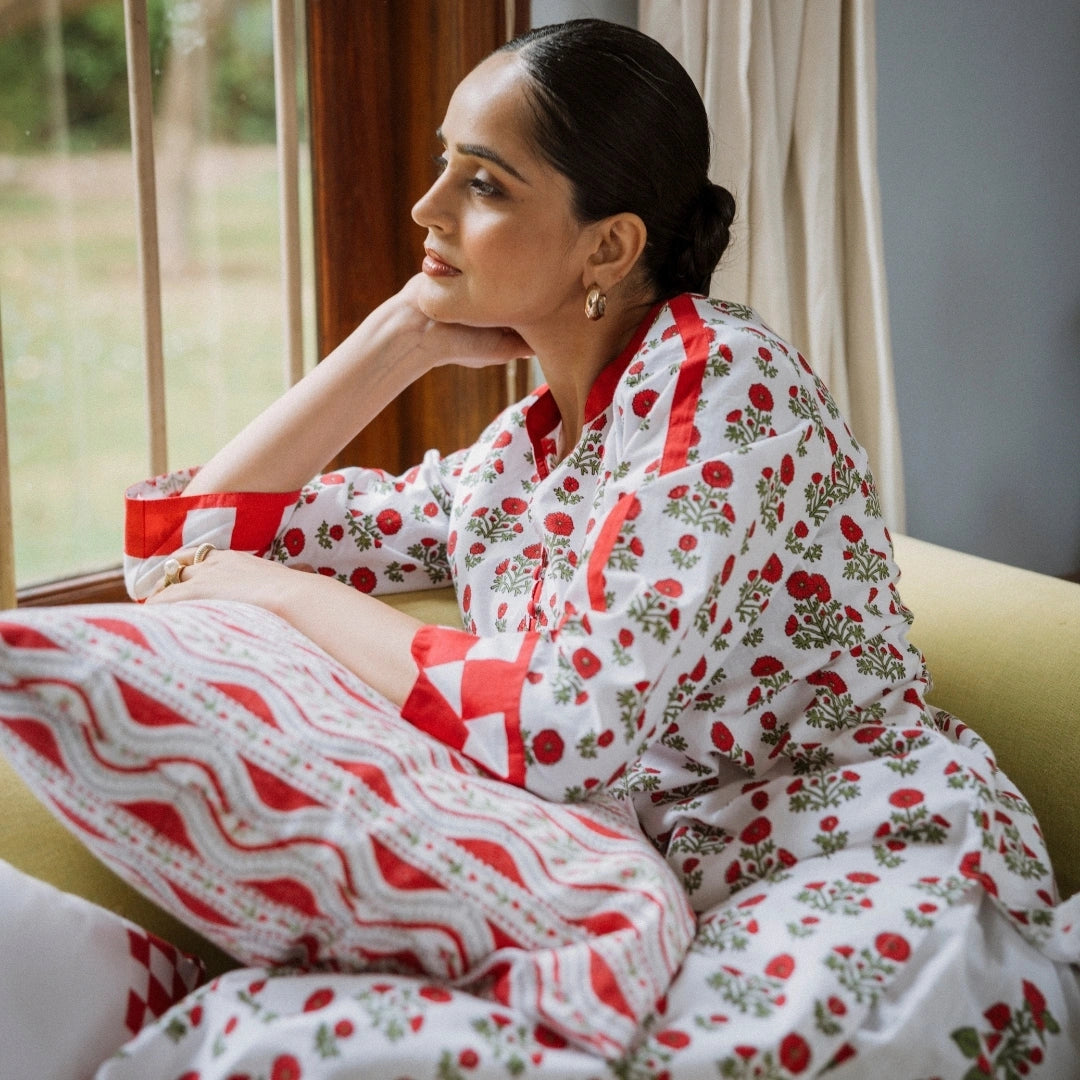 Reya Cotton Cambric Kurta Set