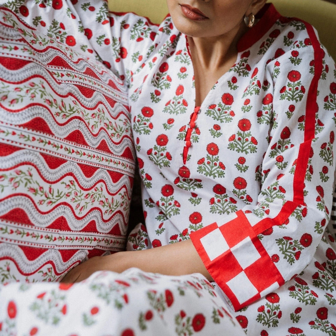 Reya Cotton Cambric Kurta Set