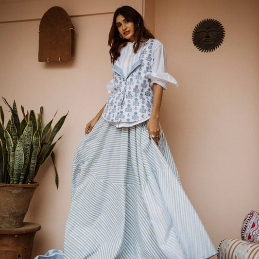 Risa Cotton Cambric Circular Skirt