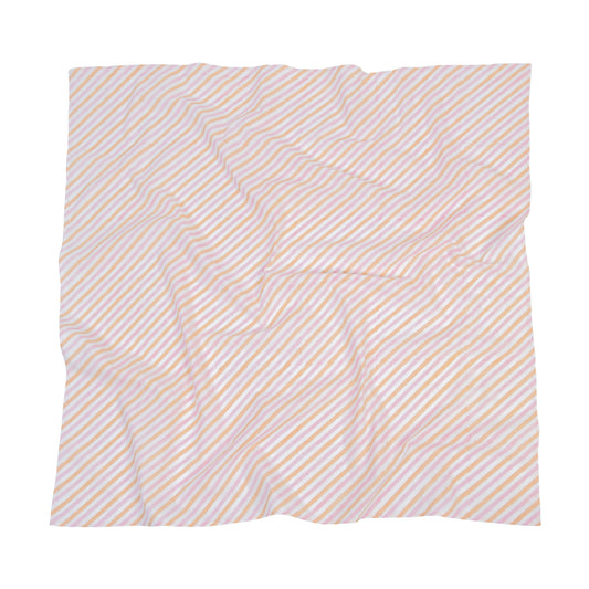 Scarf with wavy pattern on a white background