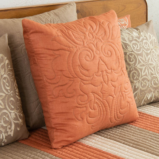 Munga Silk cushion cover brick