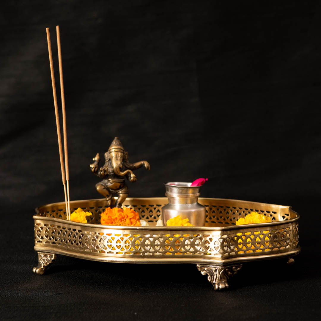 Prayagraj Brass Tray