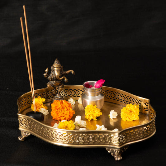 Prayagraj Brass Tray