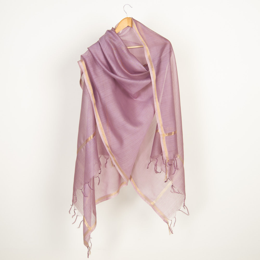 Anjanya Silk Chanderi Dupatta Elderberry