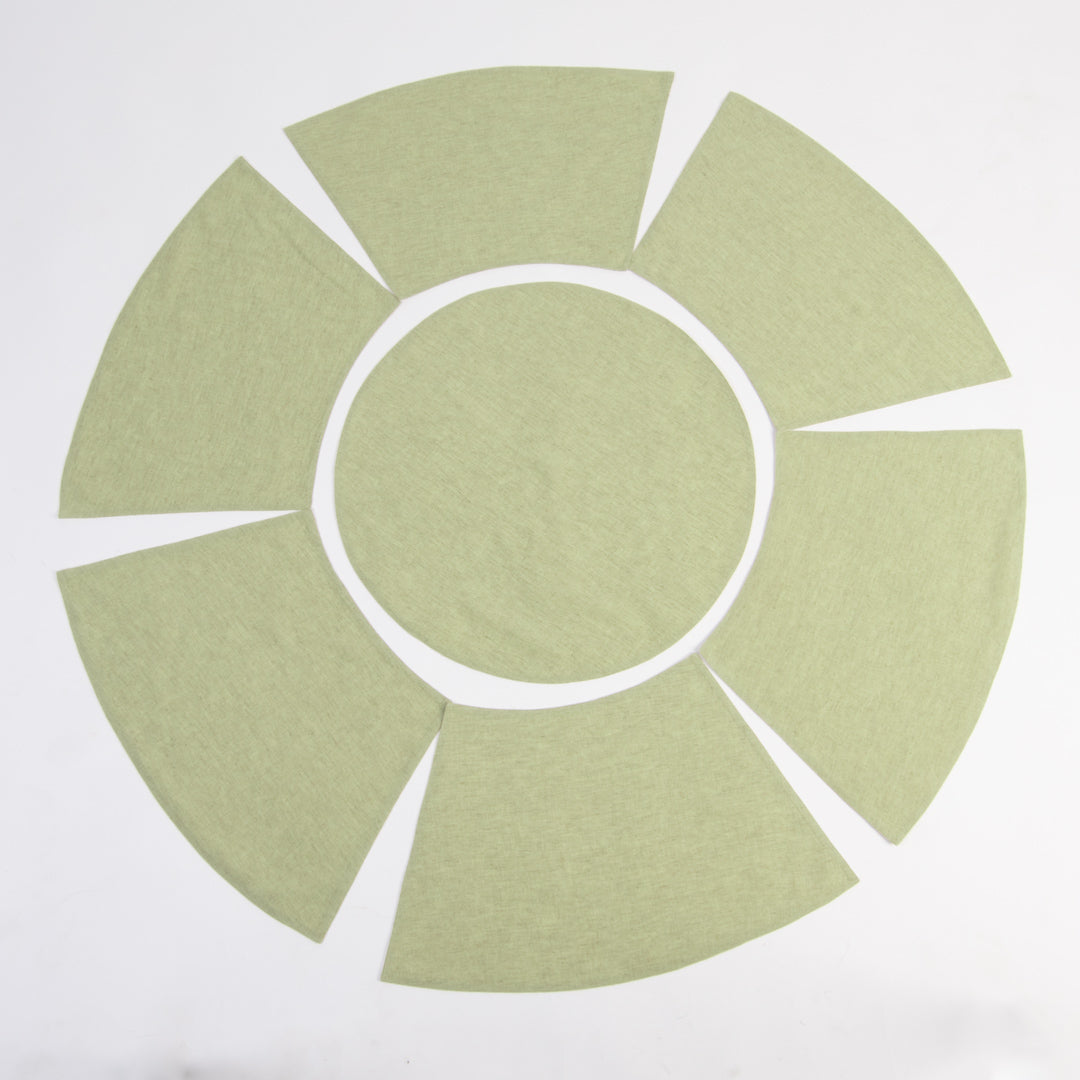 Shannon Round Table Linen Set Sage Green