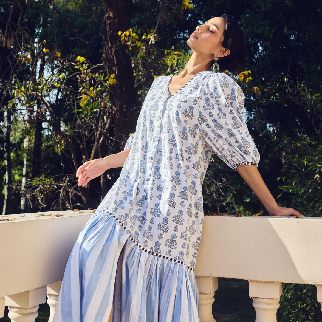 Oviya Cotton Poplin Dress