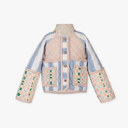 Nirvana Patchwork Cotton Quilted Unisex Jacket