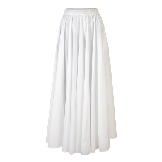 White skirt on a white background