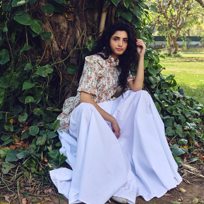 Vaidehi Cotton Poplin Circular Skirt