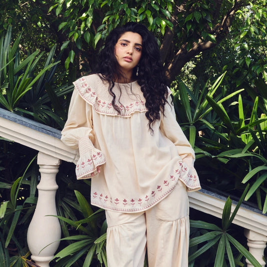 Vatika Embroidered Top