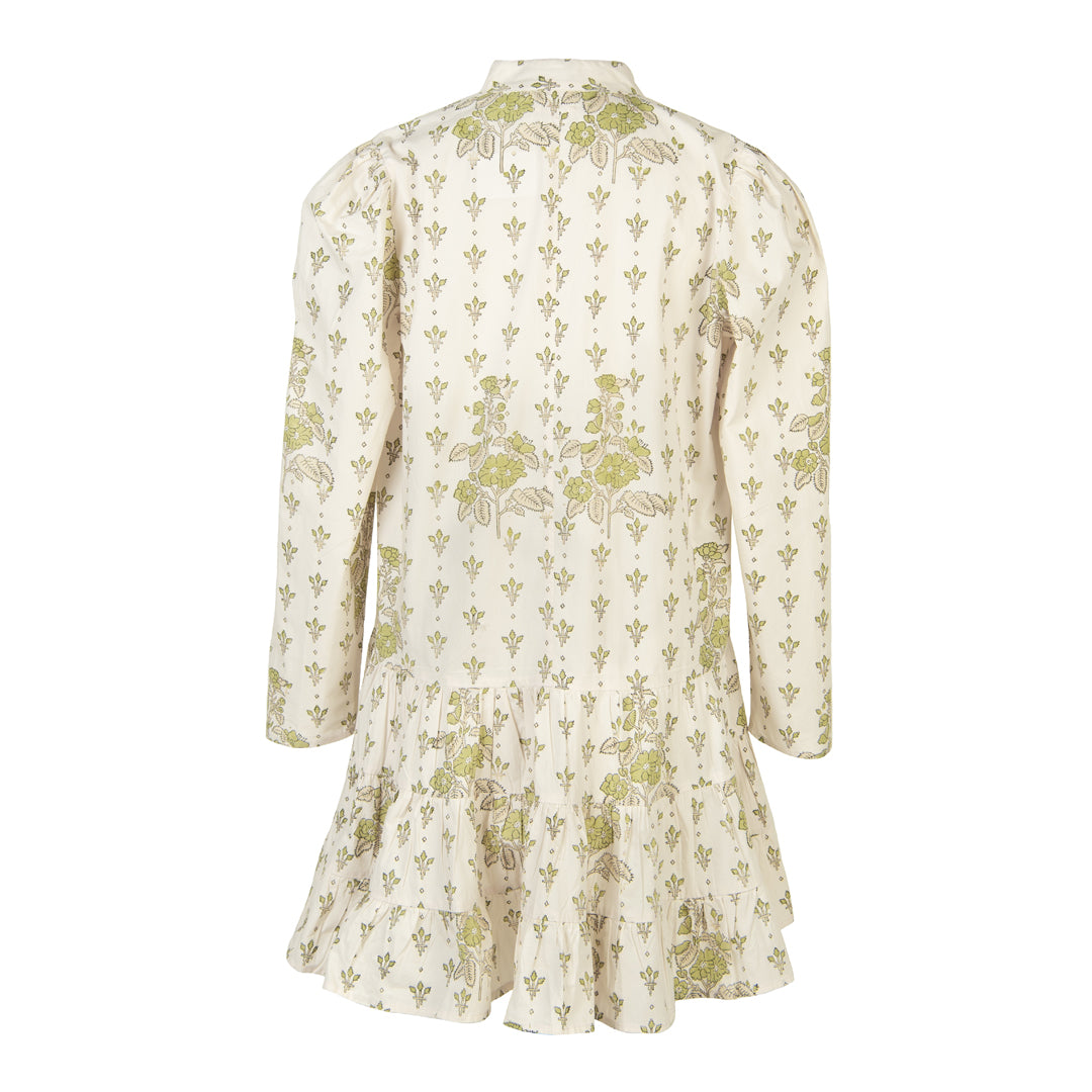 Floral patterned dress on a white background
