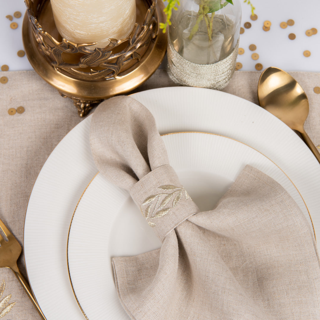 glenham linen napkin rings natural