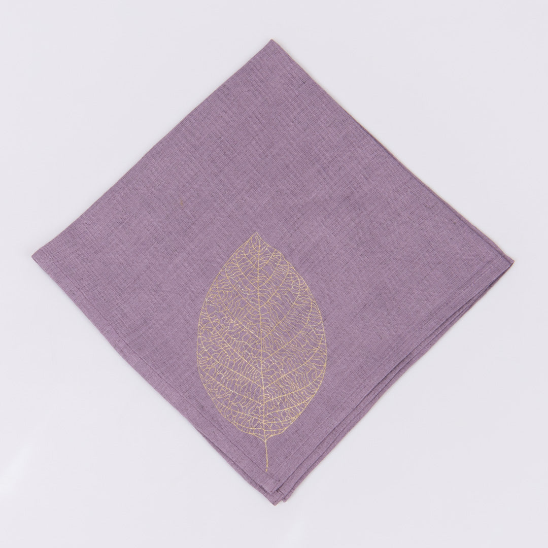 Mokotua linen napkins amethyst smoke