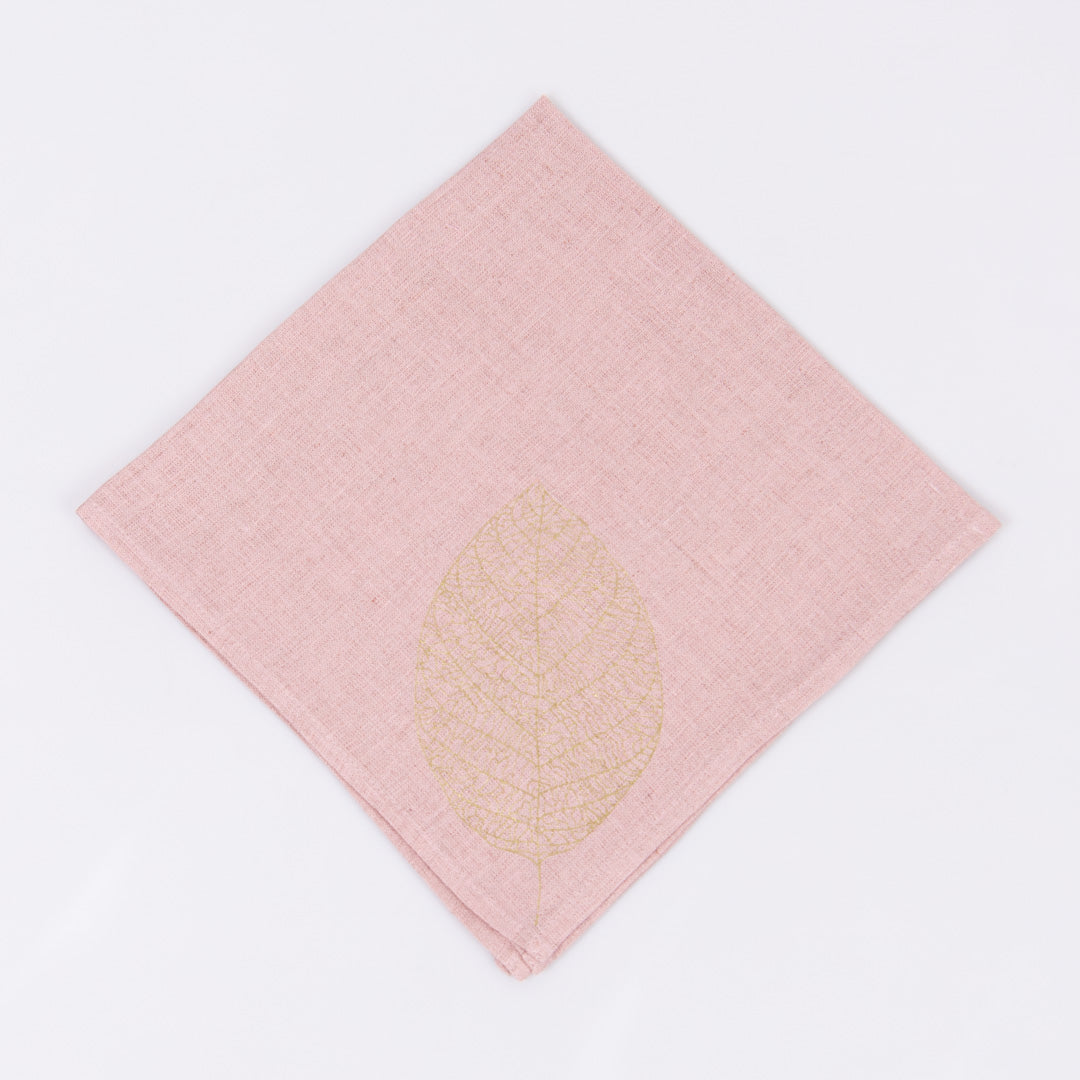 mokotua linen napkins dusty rose