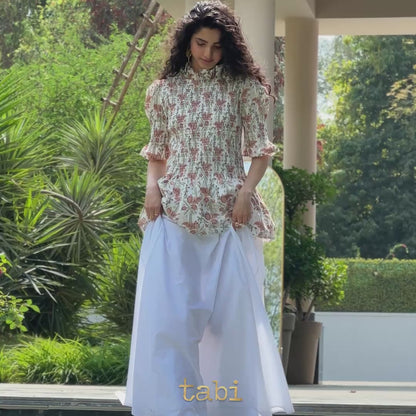 Vaidehi Cotton Poplin Circular Skirt
