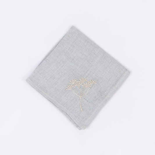 tokanui cocktail linen napkins aqua grey
