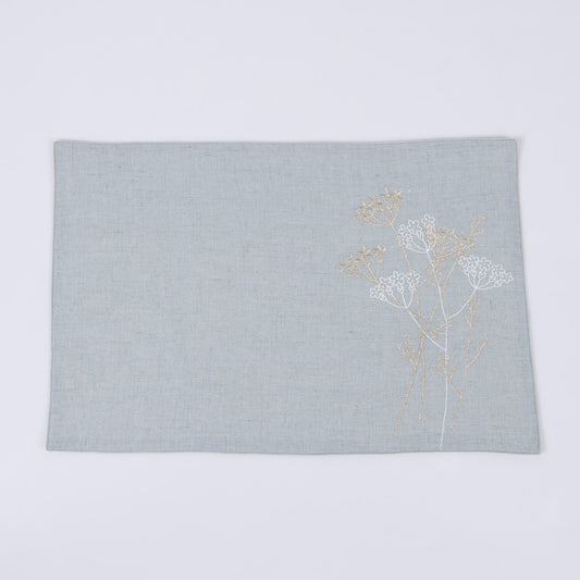 Waikawa table mats aqua grey