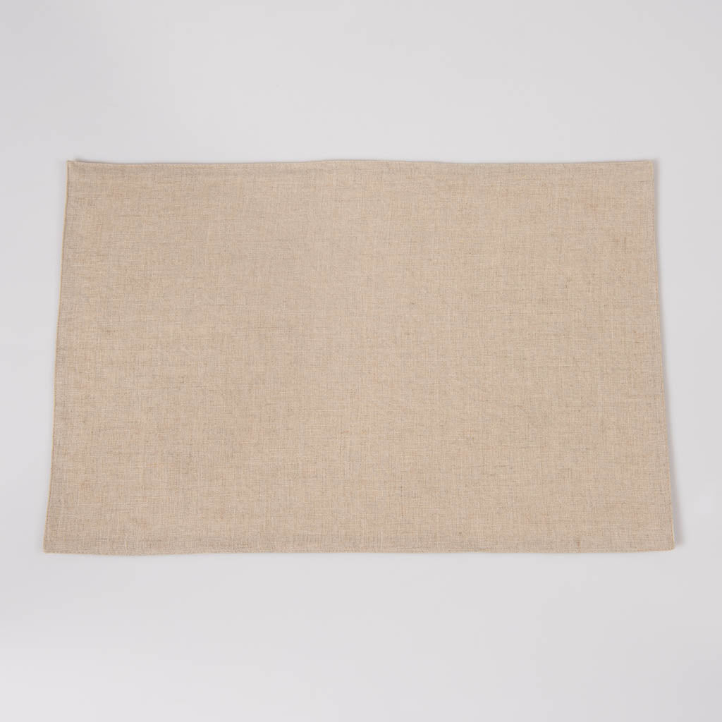 Natural linen table mats