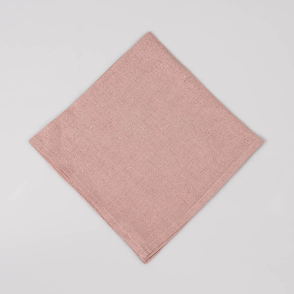 Dusty rose linen napkins