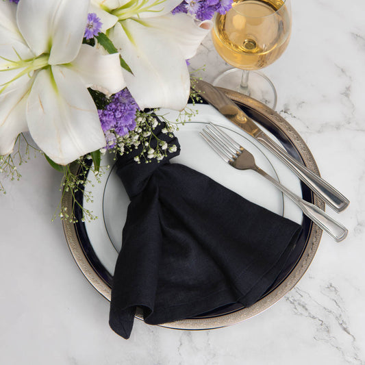 Storm cotton linen dinner napkins