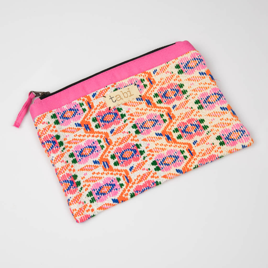 Fabric zipper pouch