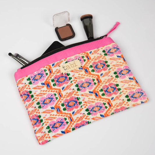 Fabric zipper pouch