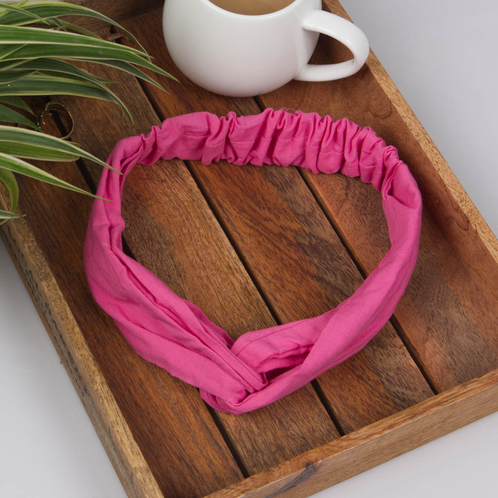 Fuschia hairband