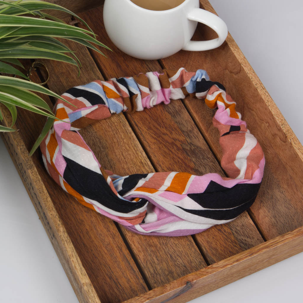 Graphic printed hairband