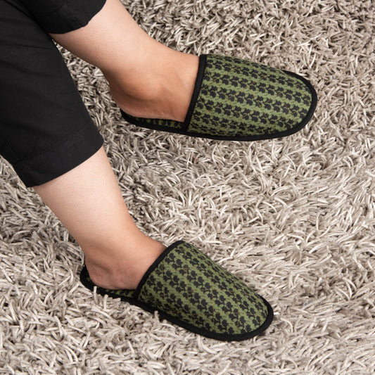 Indoor fabric slippers
