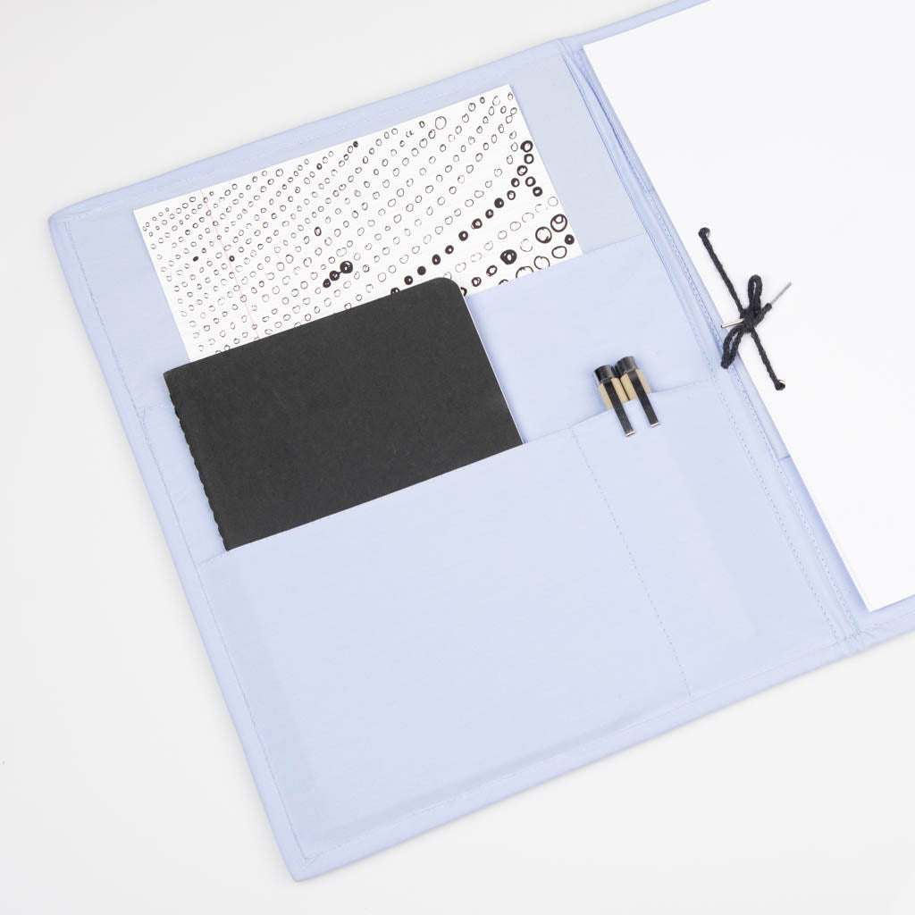 Fabric covered file folder