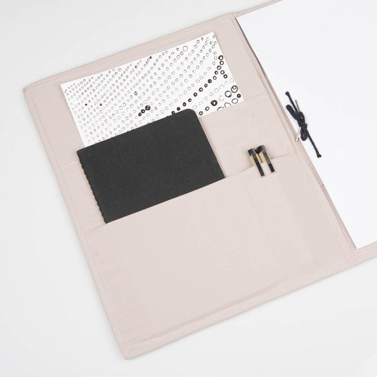 Fabric covered file folder