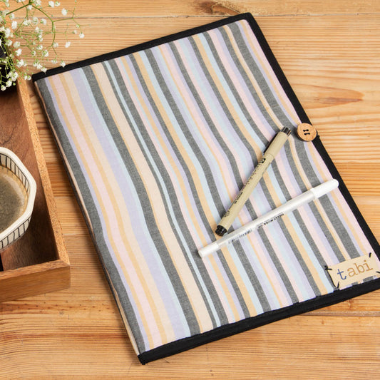 Fabric covered file folder