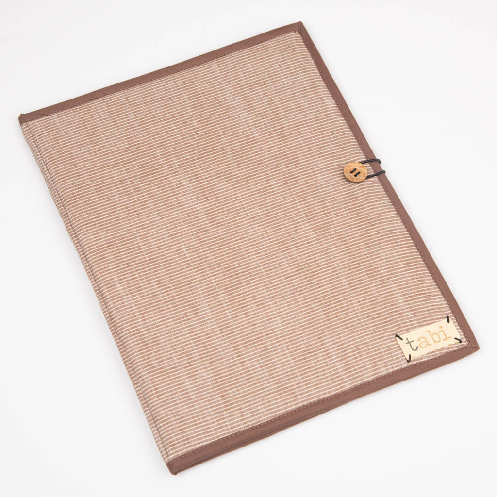 Fabric covered file folder