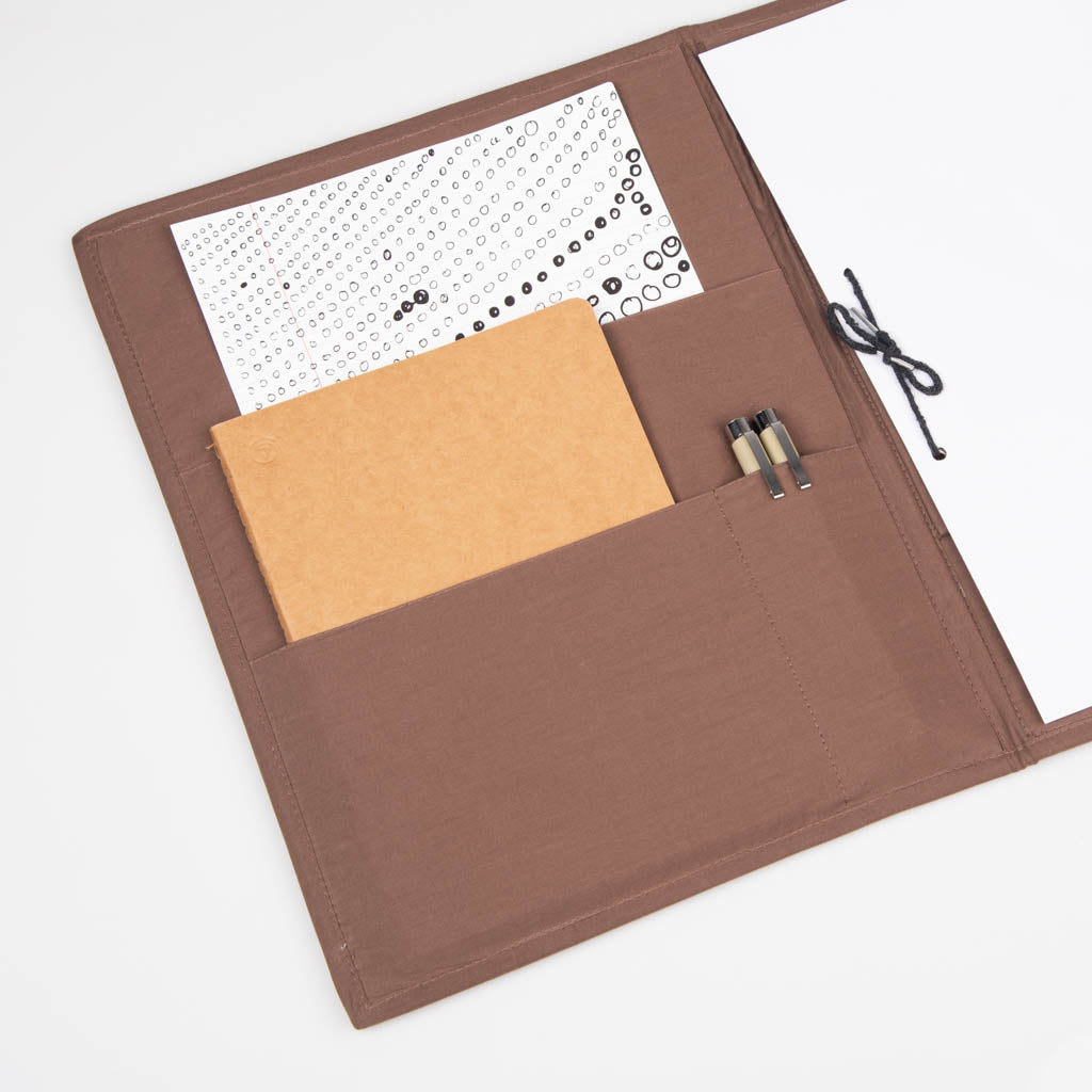 Fabric covered file folder