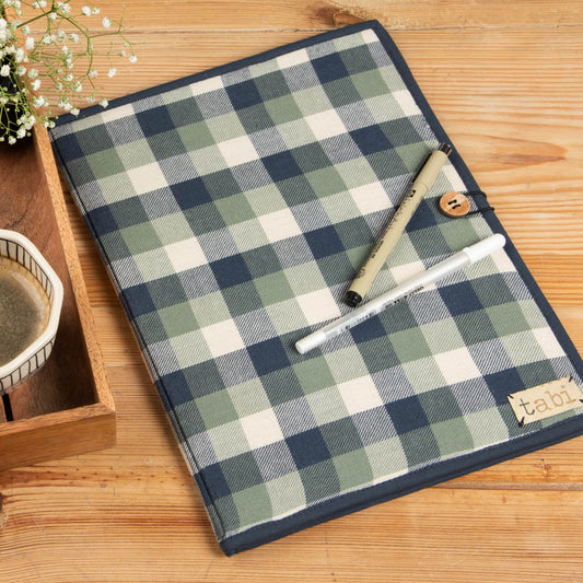 Fabric covered file folder