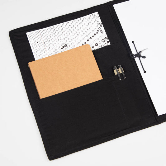 Fabric covered file folder