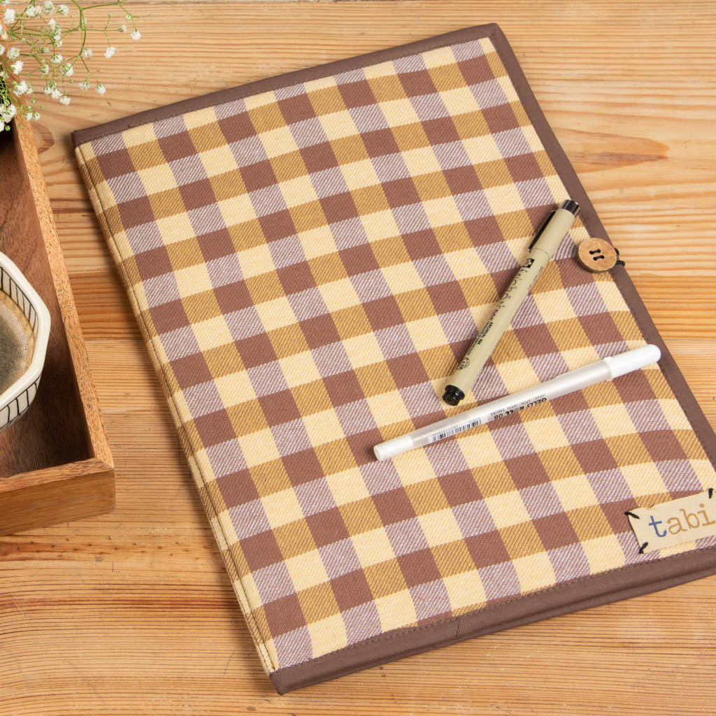 Fabric covered file folder