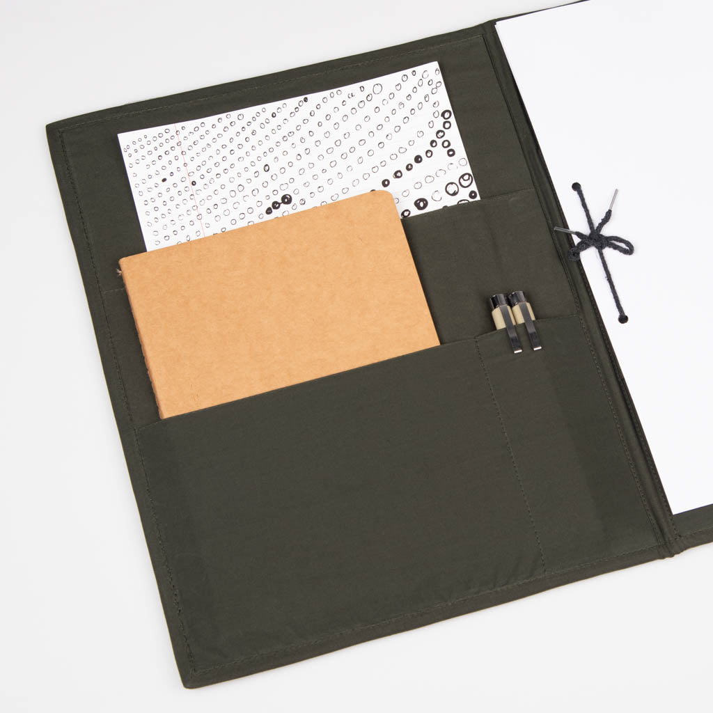 Fabric covered file folder