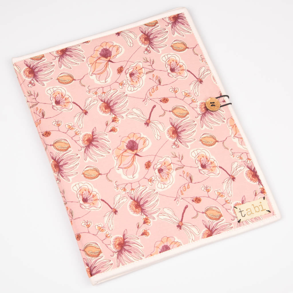 Fabric covered file folder