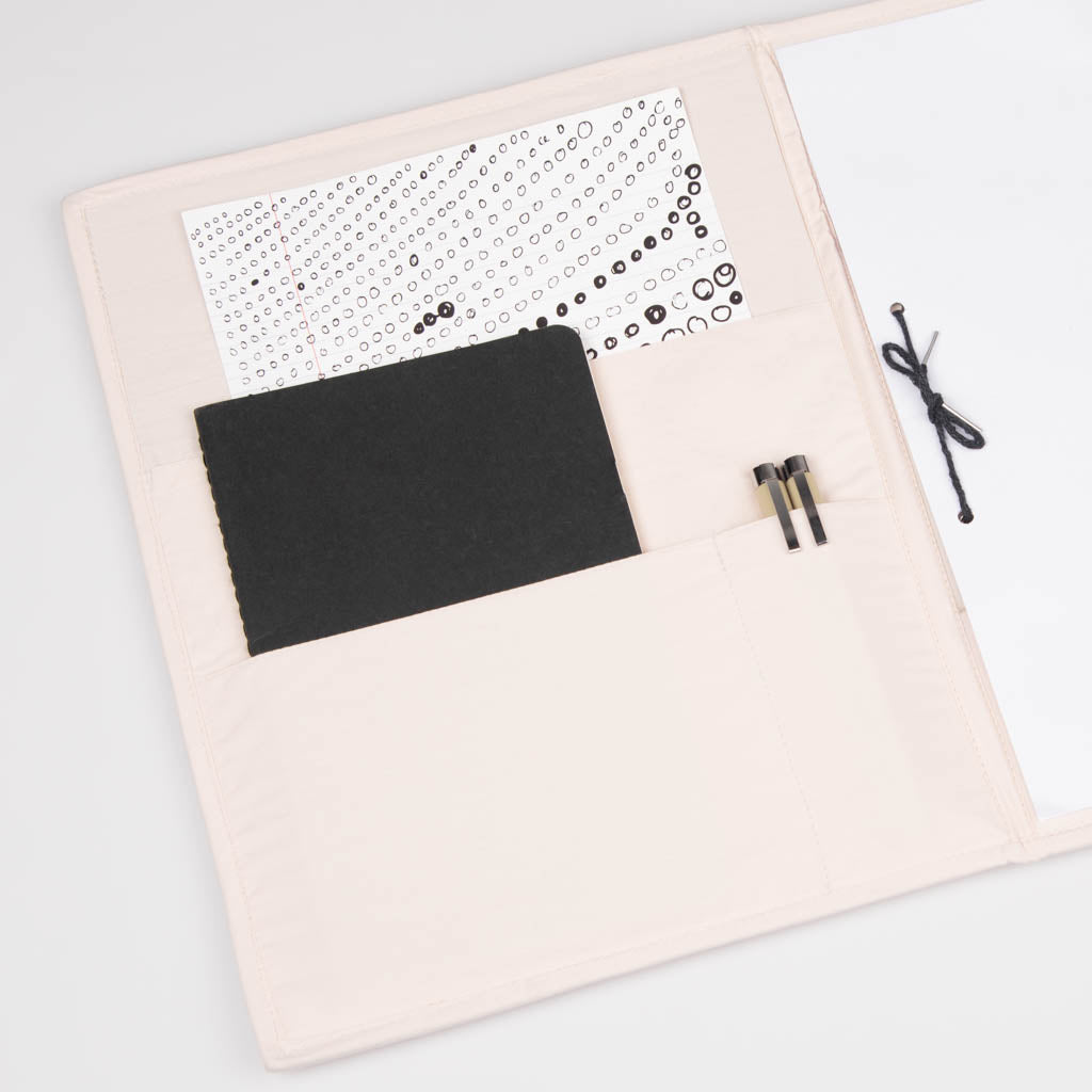 Fabric covered file folder