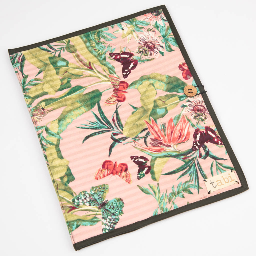 Fabric covered file folder