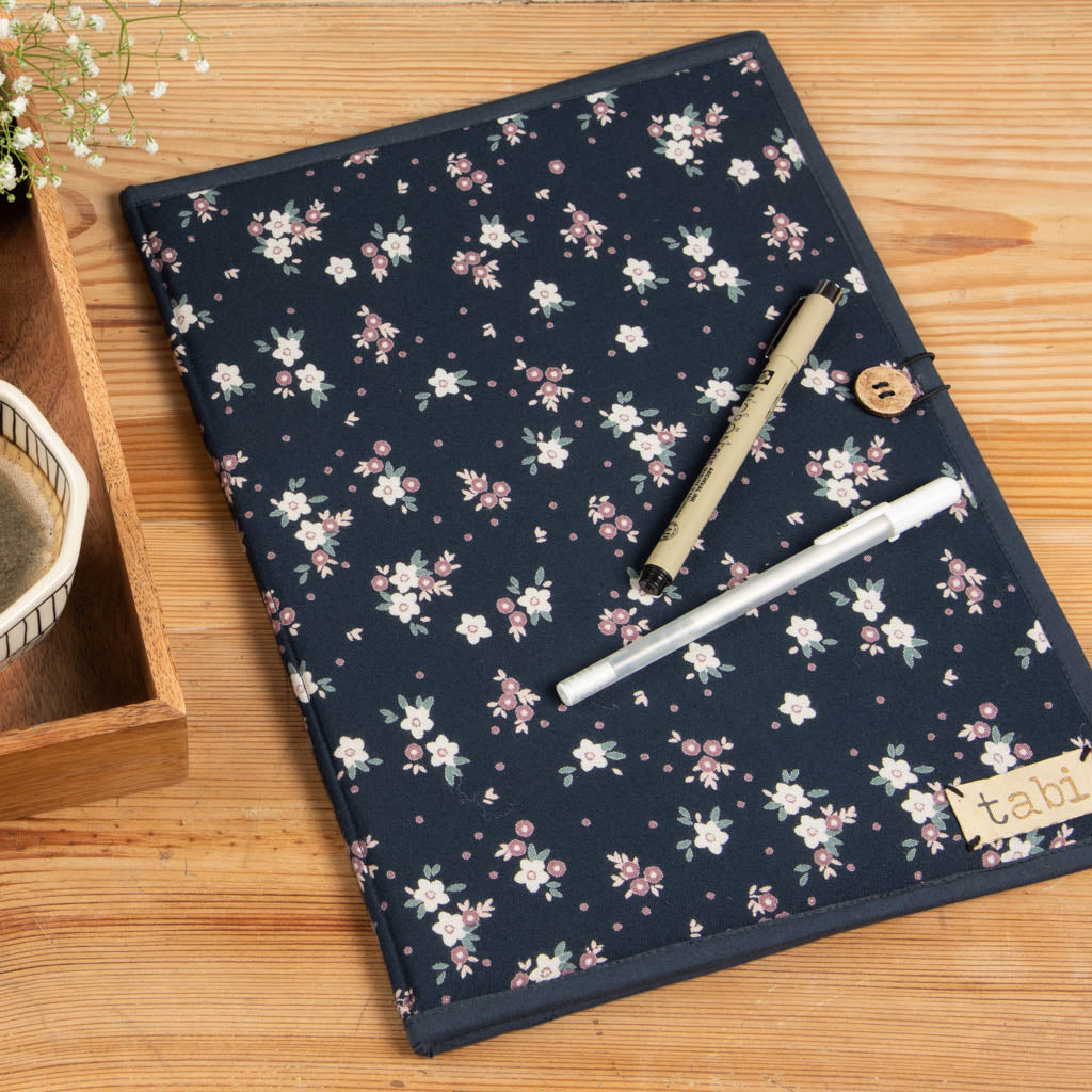 Fabric covered file folder