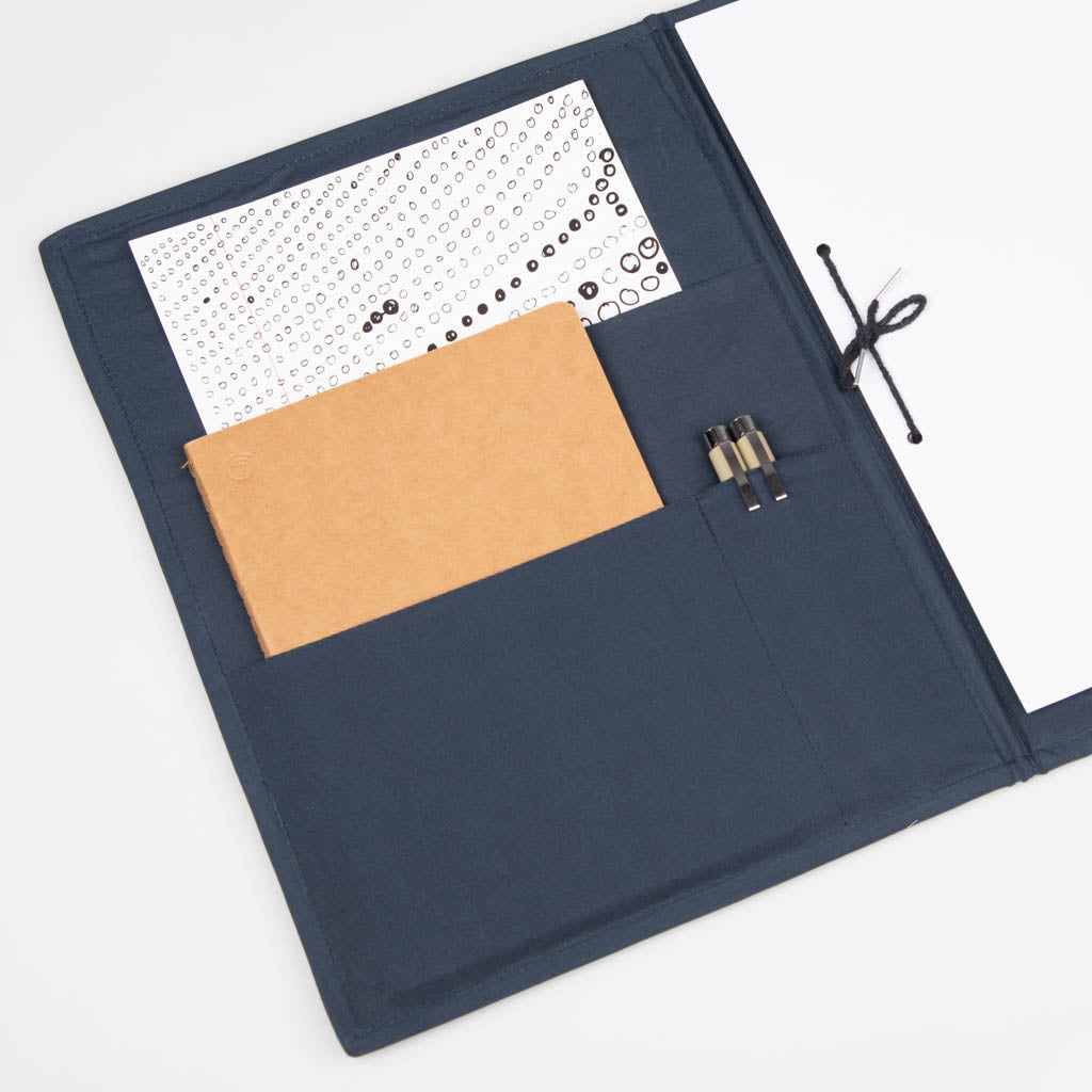 Fabric covered file folder