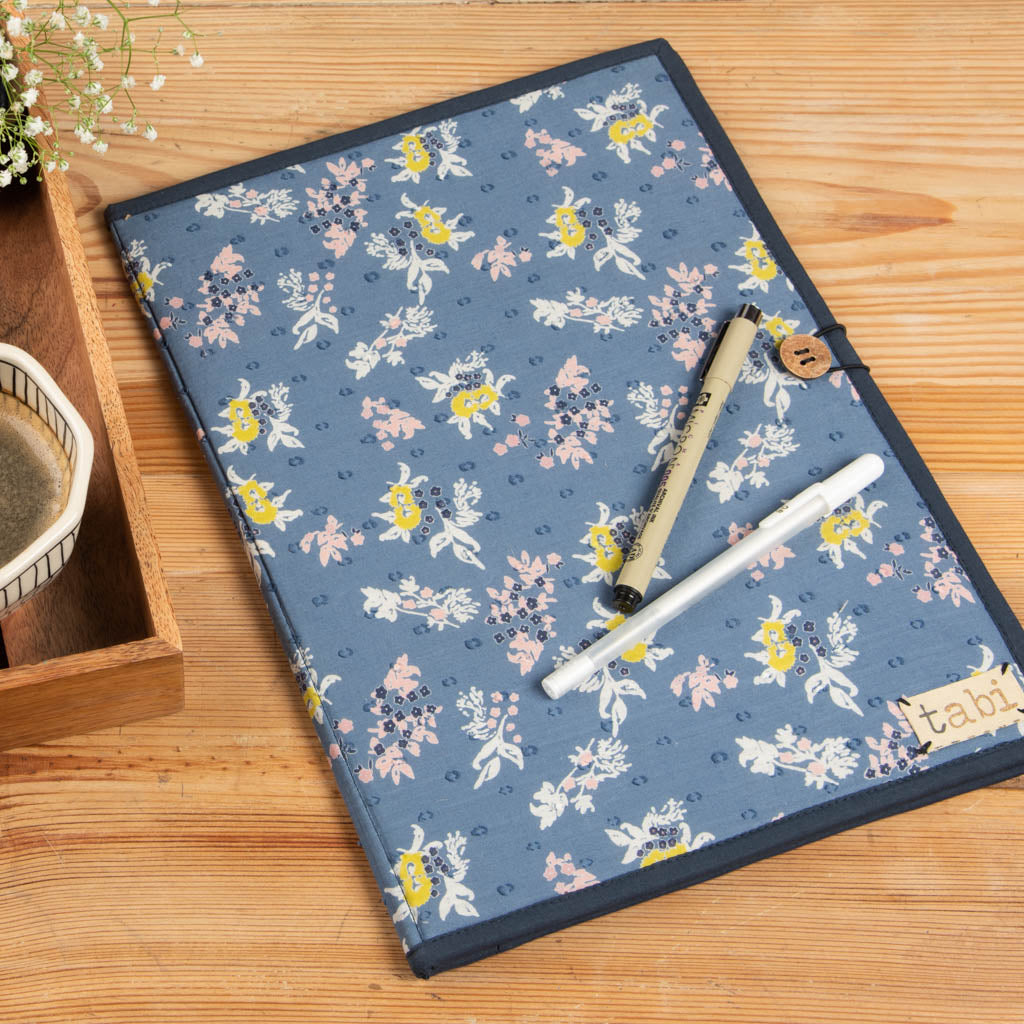 Fabric covered file folder